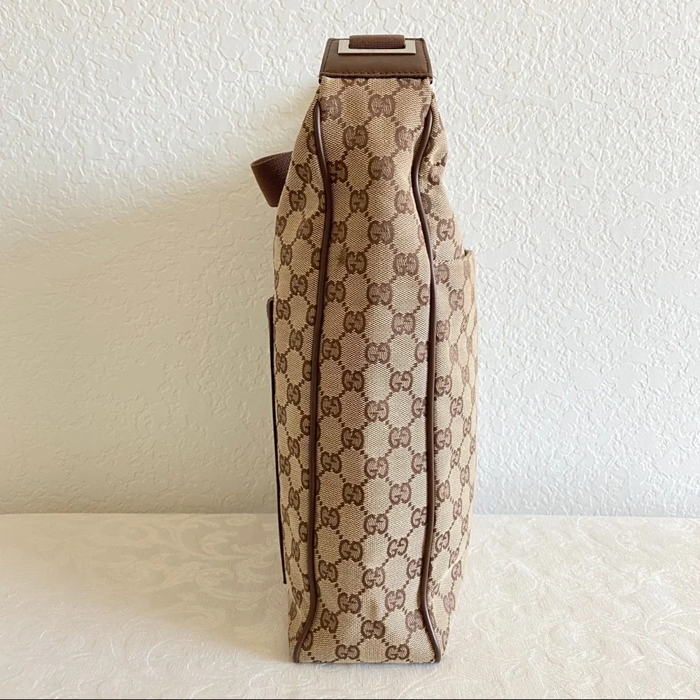 Gucci gg monogram canvas hobo bag